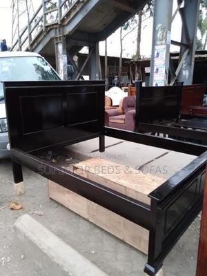 Modern Black Panel Bed Size 5 by 6 - thumbnail 2