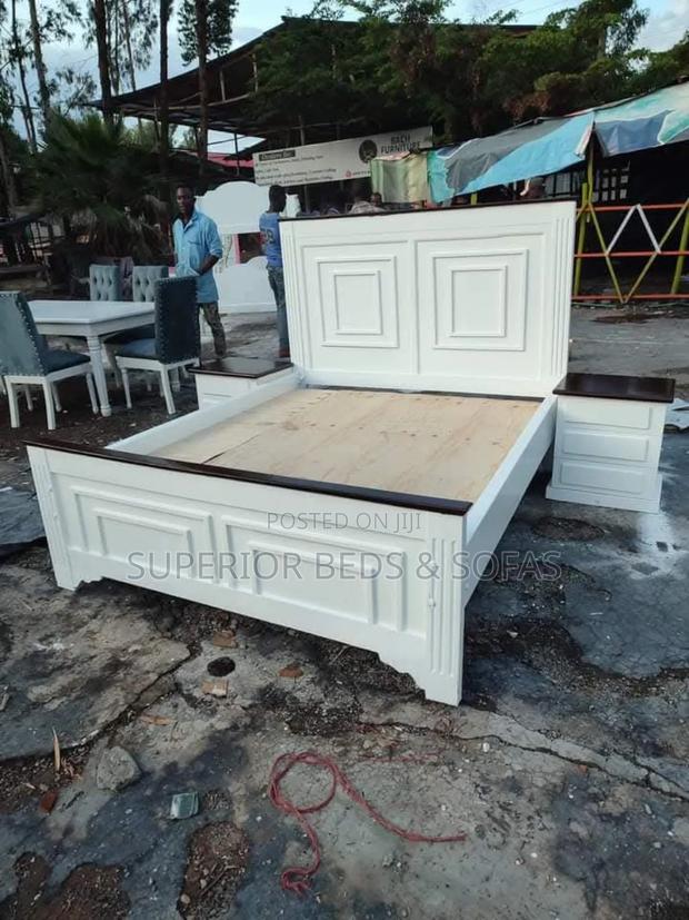 White Panel Bed