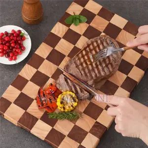 Premium Acacia End-Grain Cutting Board Size: 35cm*24.5cm*2.5cm