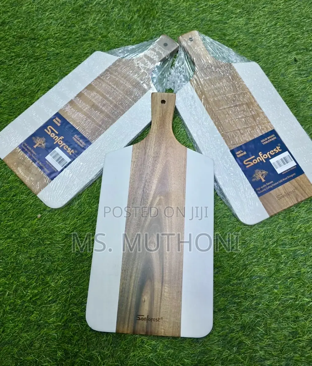 Acacia Wood and Marble Serving or Cutting Boards/Charcuterie Boards