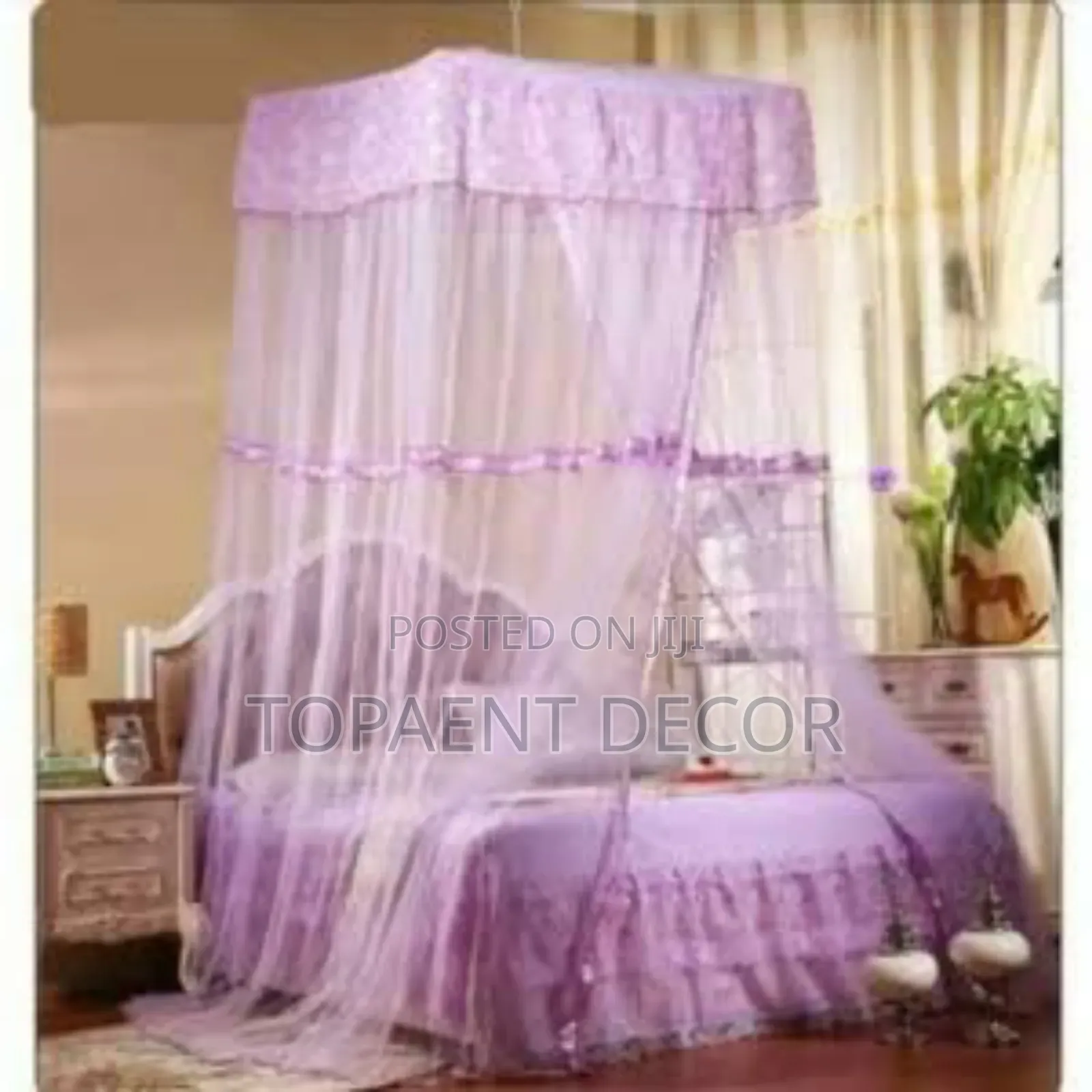 Top Square Purple ,Buzz Free ,Kids Bed Mosquito Net
