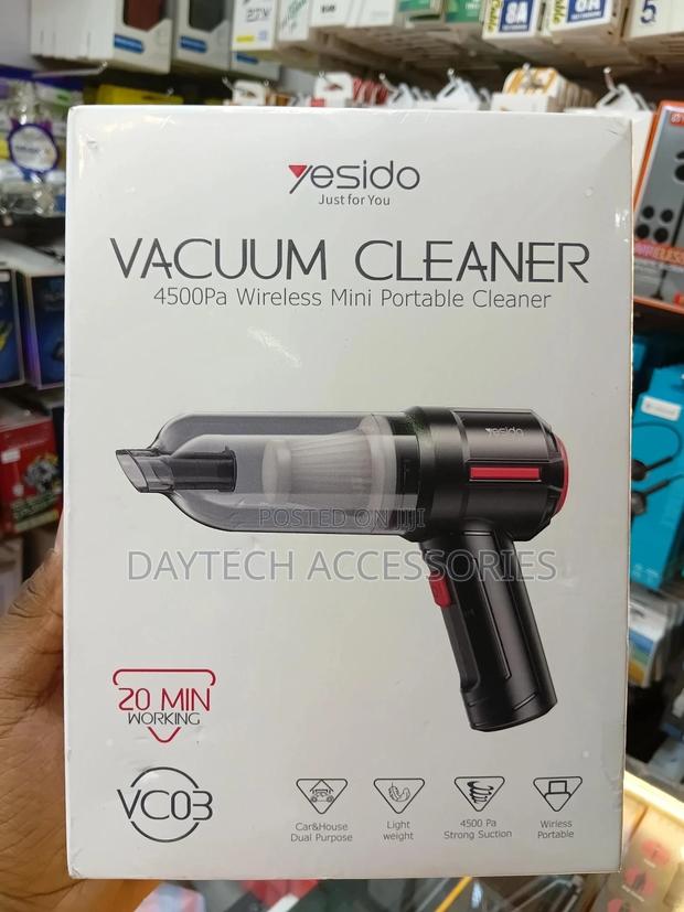 Yesido Vc03 Handheld Car Vacuum Cleaner - Black
