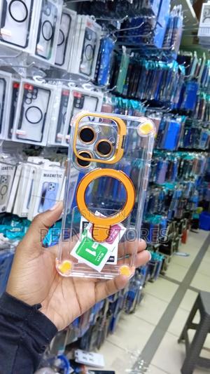 Apple iPhone 16 Pro Max Clear Magnetic Stand Case/ Cover With Camera L