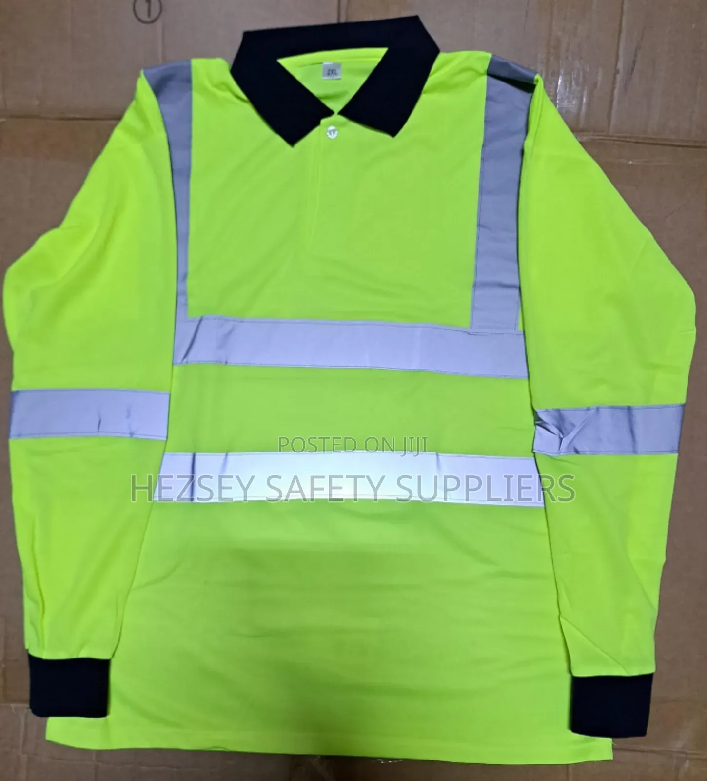 Long Sleeve Reflective Safety Polo T-shirt