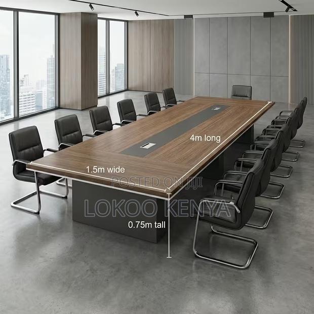 Boardroom Table; 3 M Executive Imported Office Boardroom Table - thumbnail 4