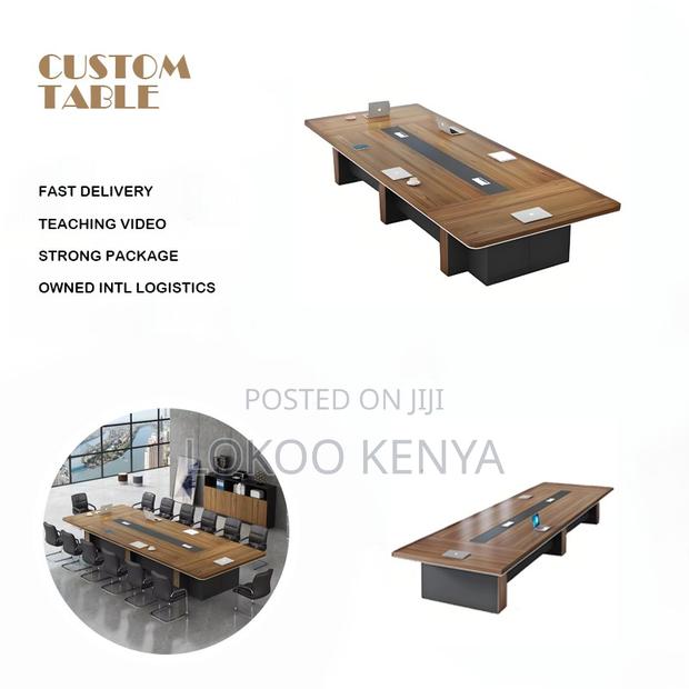 Boardroom Table; 3 M Executive Imported Office Boardroom Table - thumbnail 6
