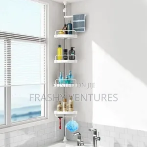 4 Tier Adjustable Telescopic Corner Shelf