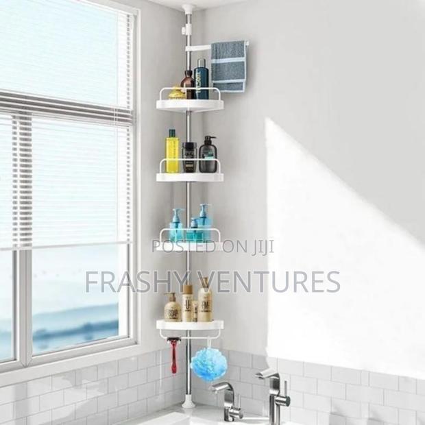 4 Tier Adjustable Telescopic Corner Shelf - main view