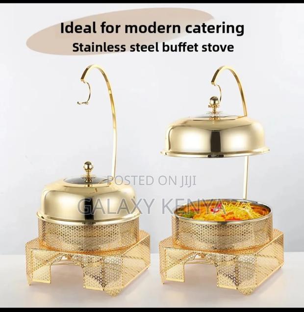8.Ol Round Chaffing Dish Hanging Buffet Food Warmer.