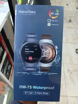 Hainoteko Rw-75 Waterproof Smart Watch With Amoled Curved Display