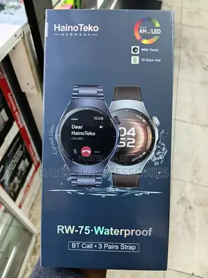 Hainoteko Rw-75 Waterproof Smart Watch With Amoled Curved Display