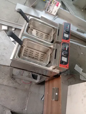 Two Basket Fryers With Stand