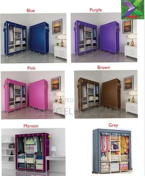 Three Column Wooden Wardrobe - main view