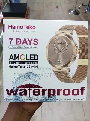 Hainoteko-23 Mini. Waterproof Smart Watch Bt Call+ 3 Pairs Strap