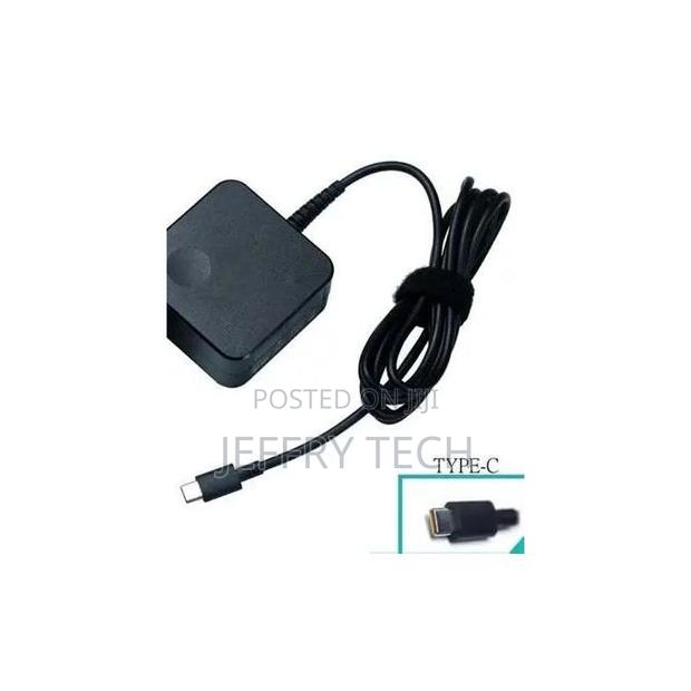 Lenovo Original Slim Usb Type C Ac Wall Charger for Lenovo,Dell,Hp Lap - thumbnail 3