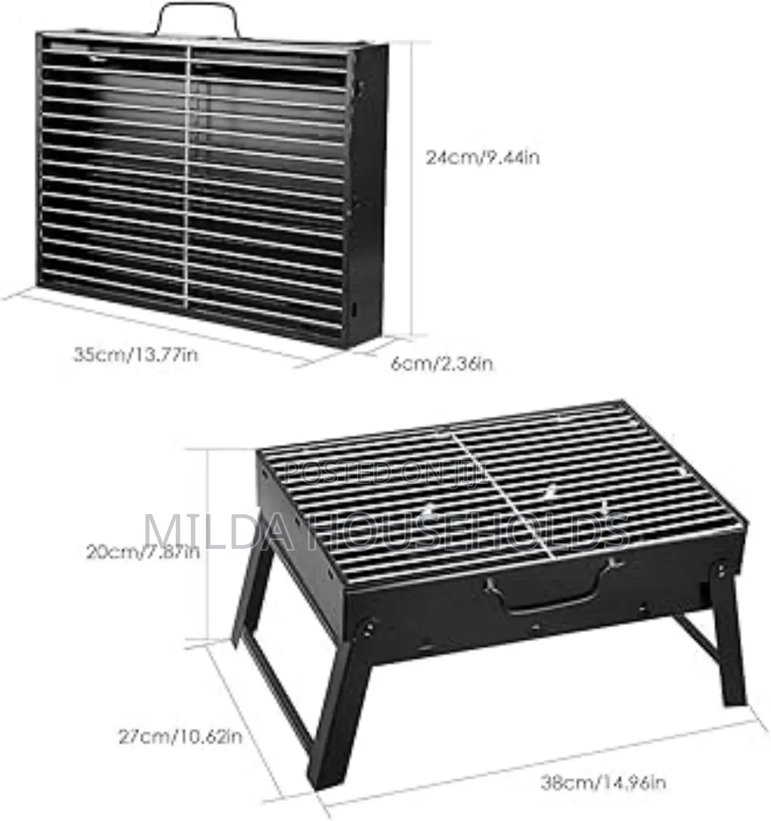 Foldable Portable Barbecue Charcoal
