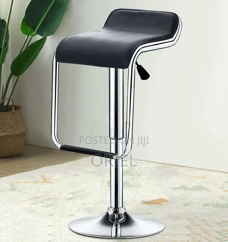 Modern Counter Barstool : Adjustable Height Aluminium Frame Barstool