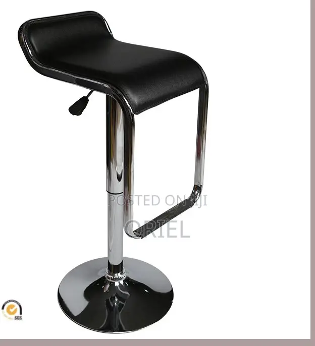 Modern Counter Barstool : Adjustable Height Aluminium Frame Barstool