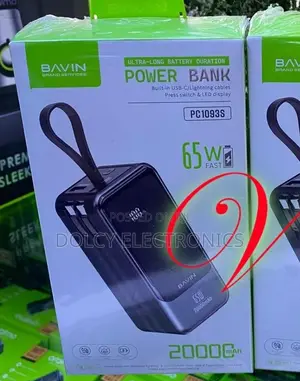 Bavin -pc1093s 20,000mah 65w Power Bank.
