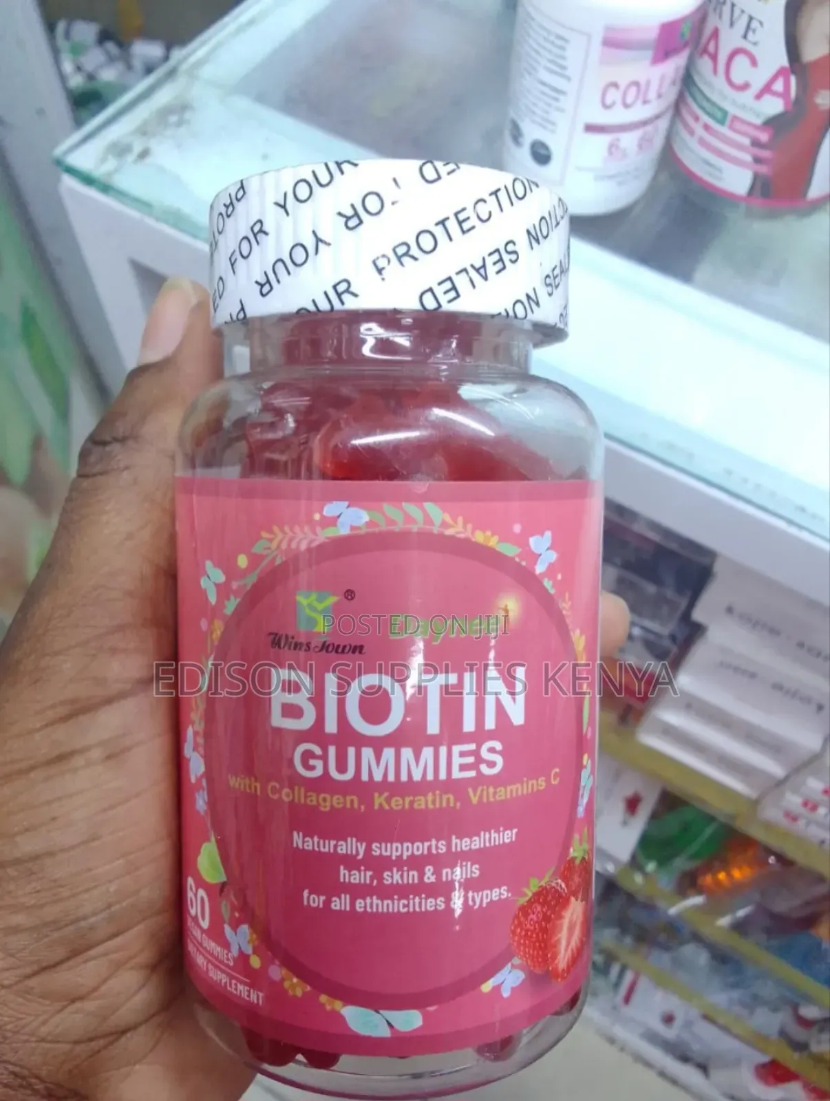 Biotin Gummies 60s With Collagen, Vitamin C and Keratin