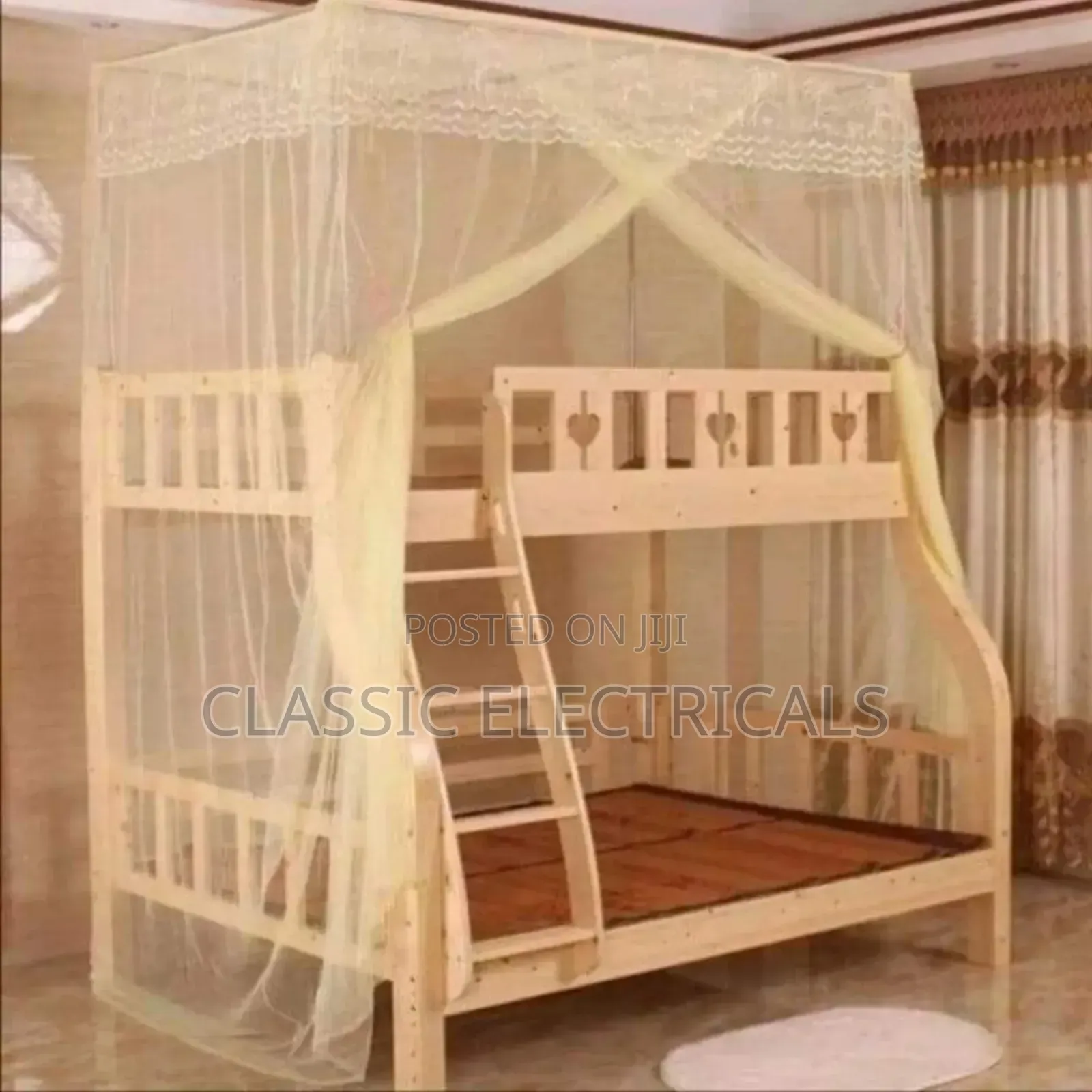 *Double Decker Nets* Colours: Purple, Pink White, Cream.