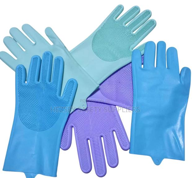 Silicone Dish Washing And Household Cleaning Gloves
