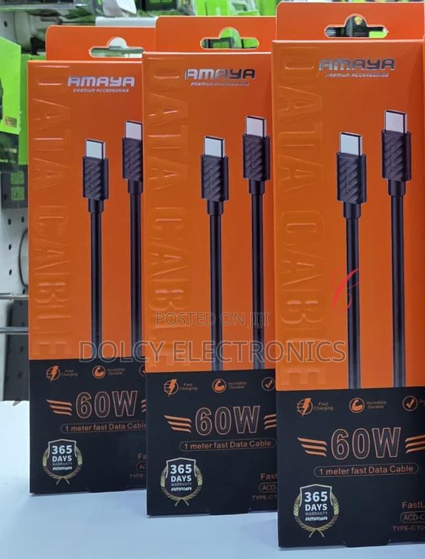 Amaya Fastline Acd-cc77 60w Type C To Type C Data Cable - thumbnail 2