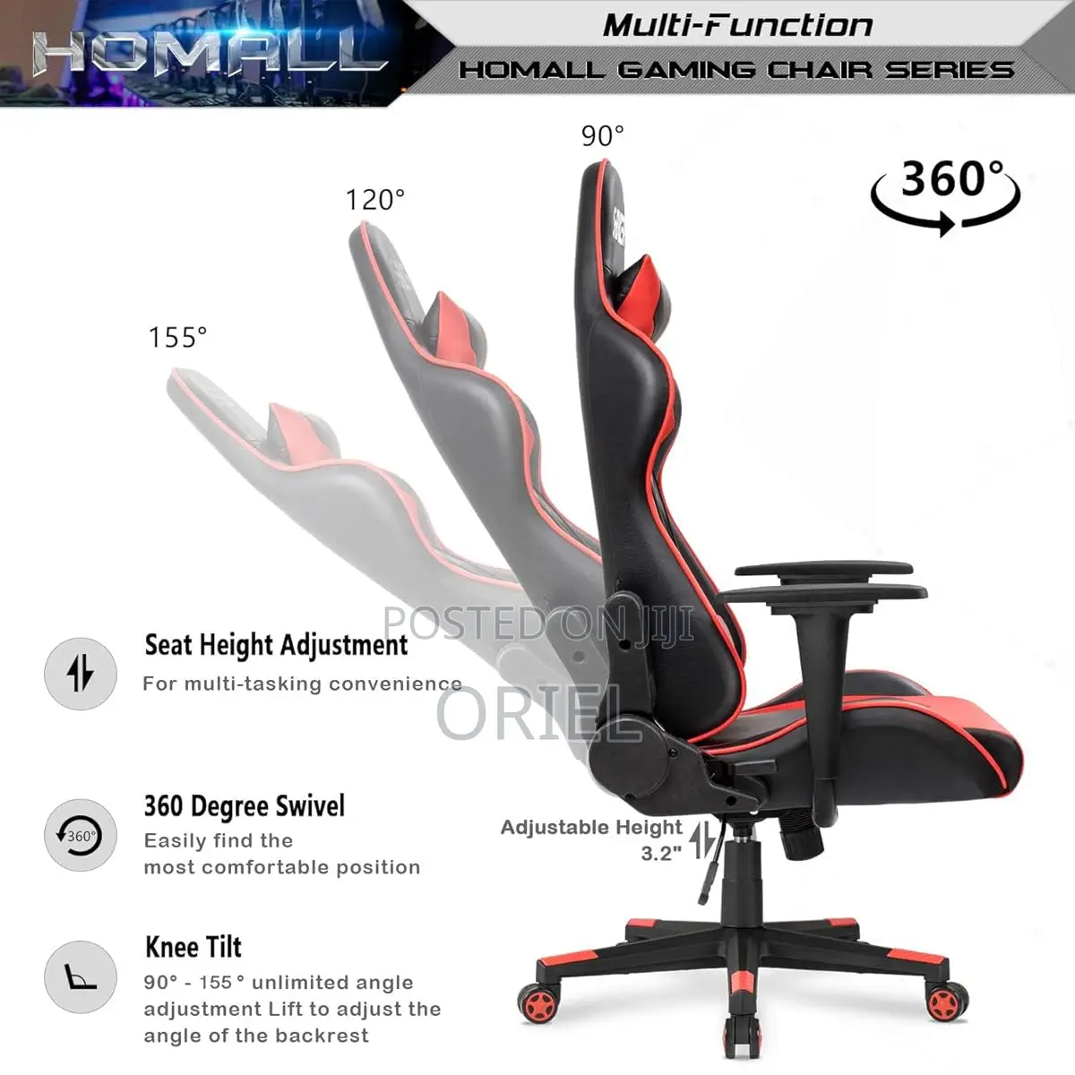 Modern Gaming Chair : Gamers Online Racing Chair