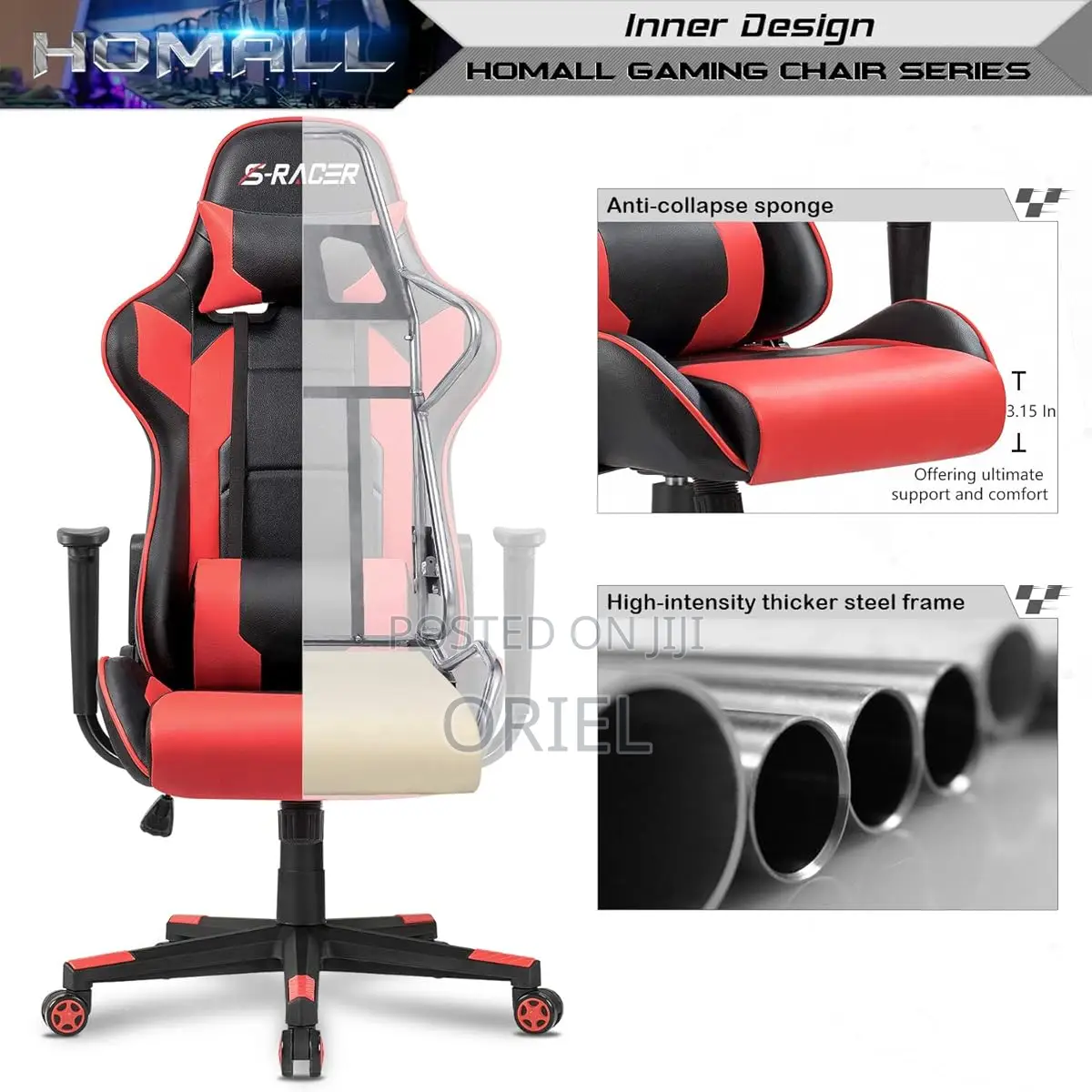 Modern Gaming Chair : Gamers Online Racing Chair
