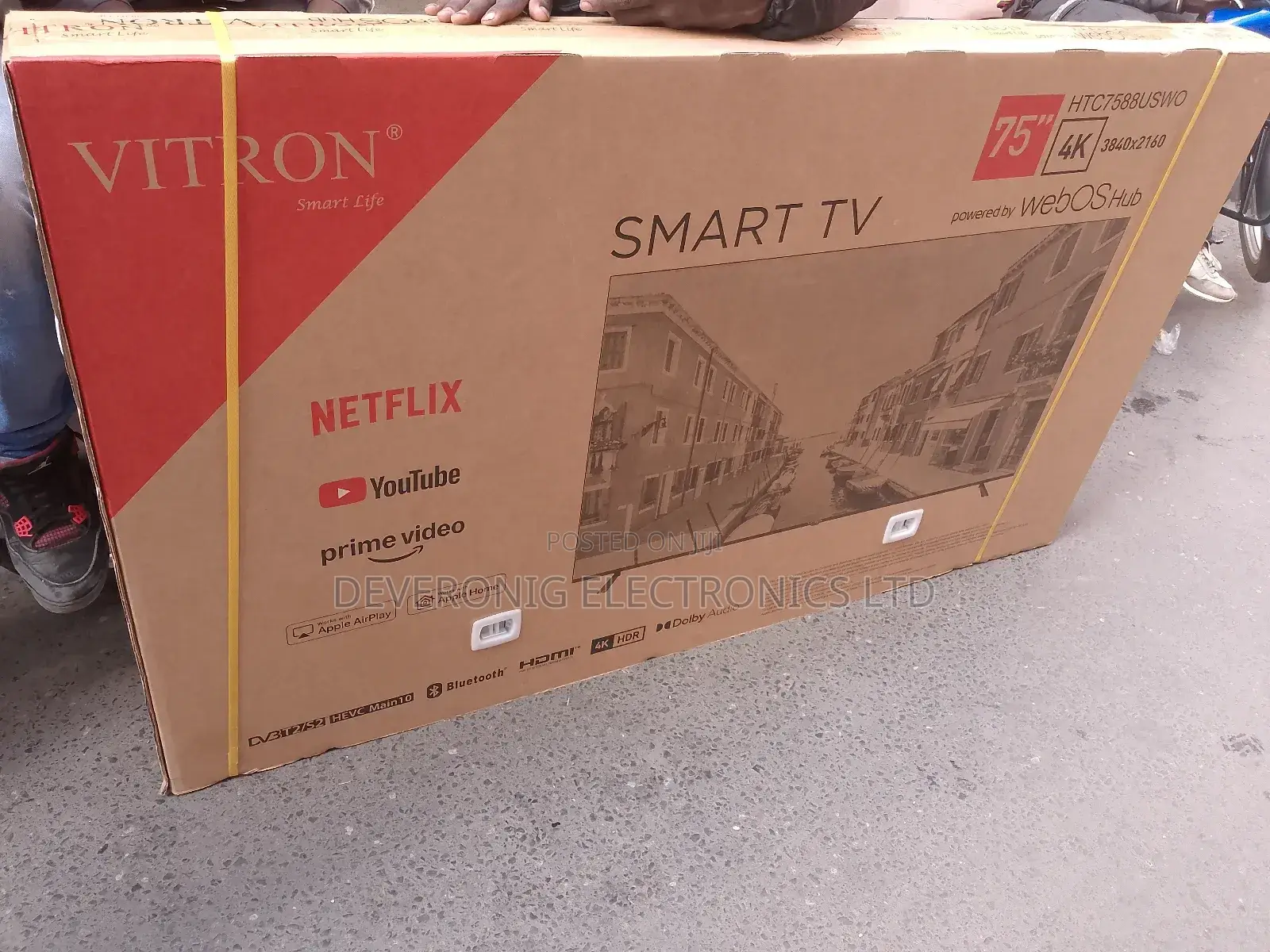 Vitron 75 Inches Webos Smart Android System With Bluetooth Connection
