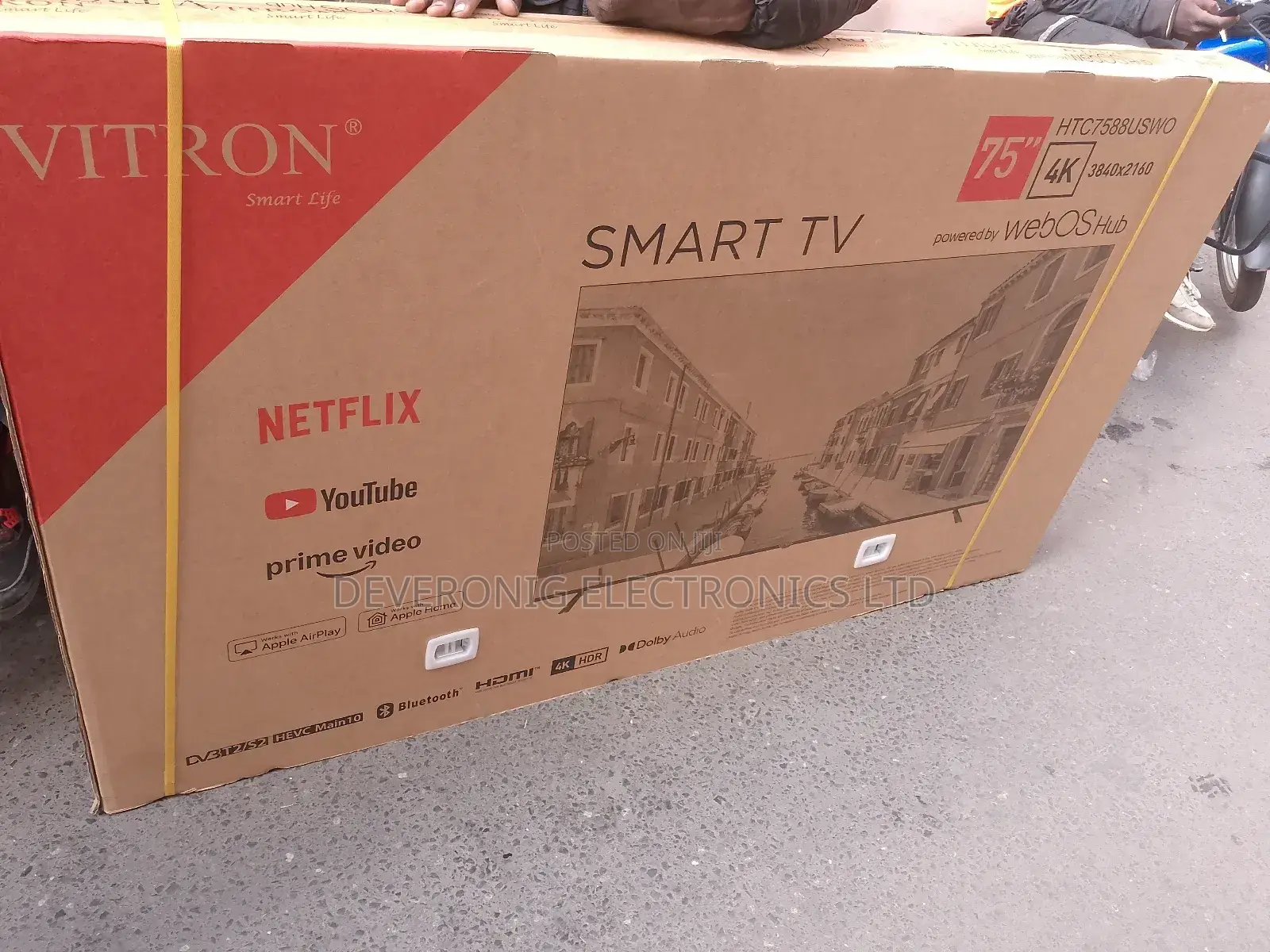 Vitron 75 Inches Webos Smart Android System With Bluetooth Connection