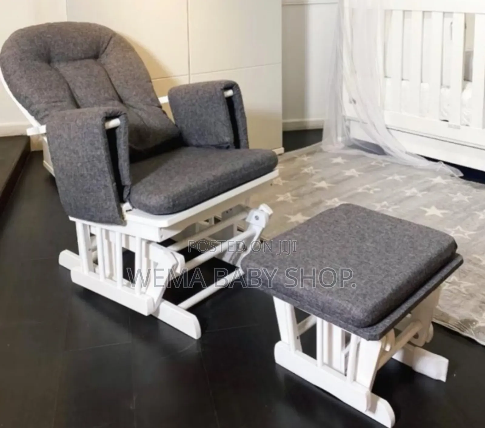 Nursery Glider and Ottoman Set Nursing Chair