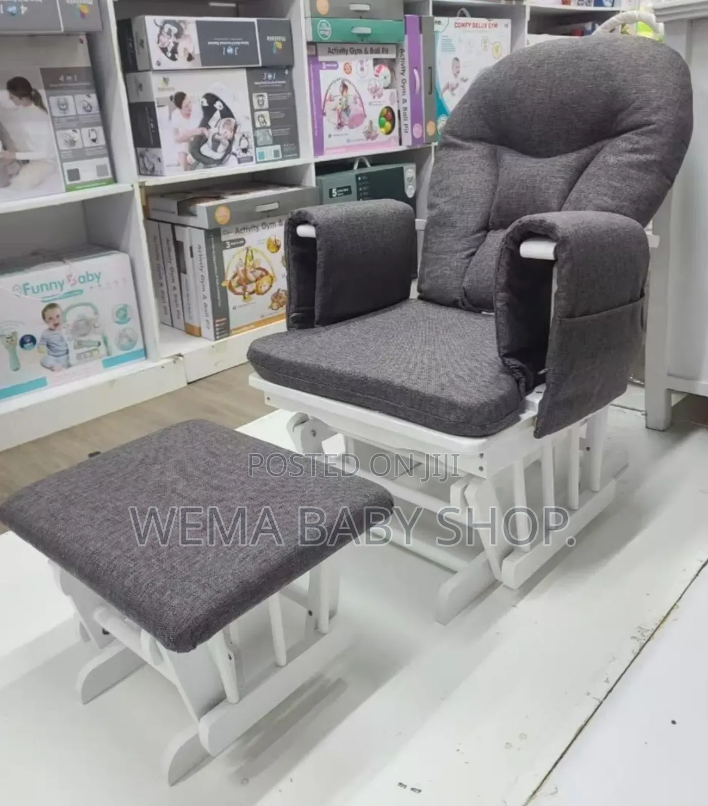 Nursery Glider and Ottoman Set Nursing Chair