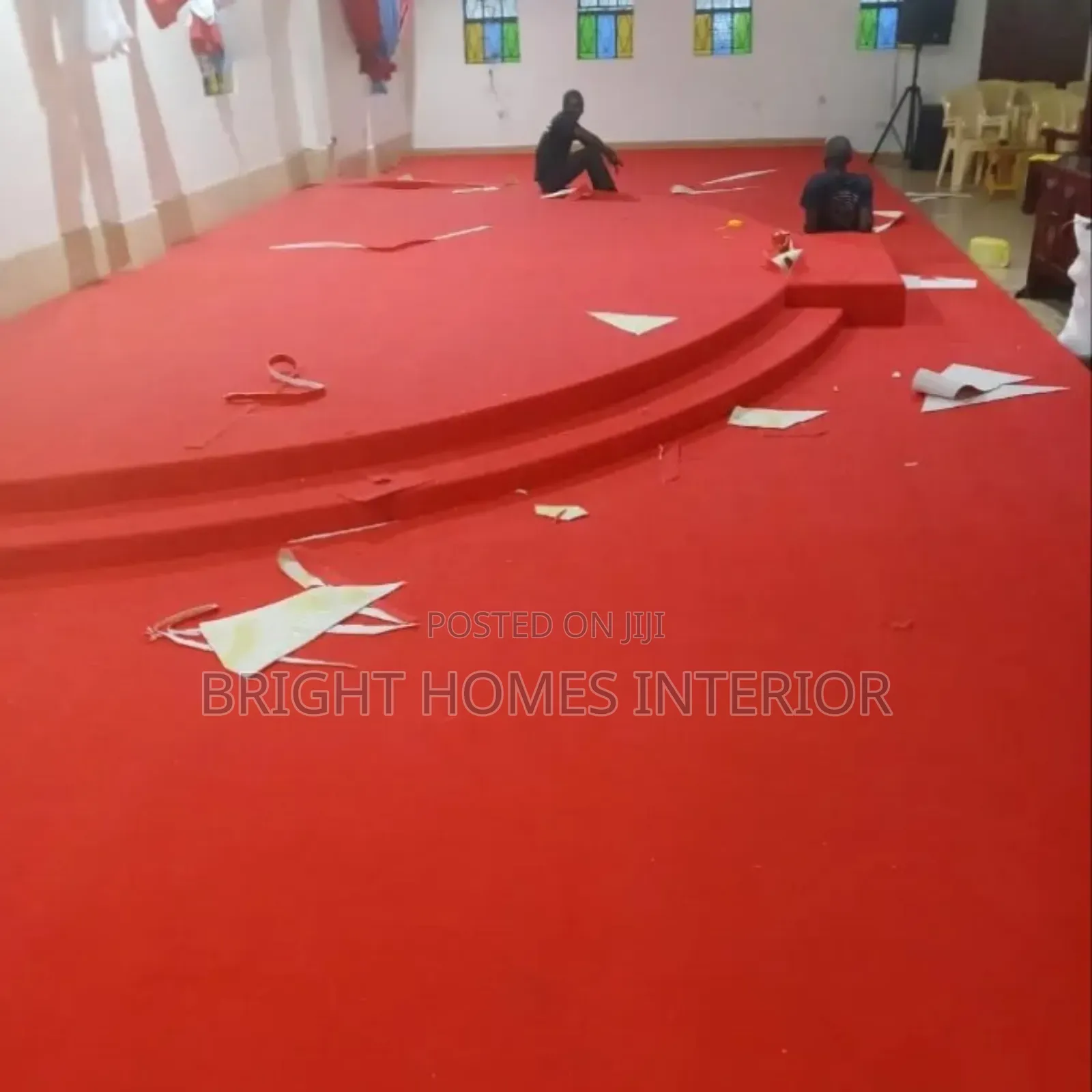 Red Church Warm Altar Carpet