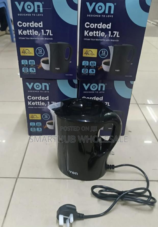 1.7 Litres Von Corded Electric Kettle