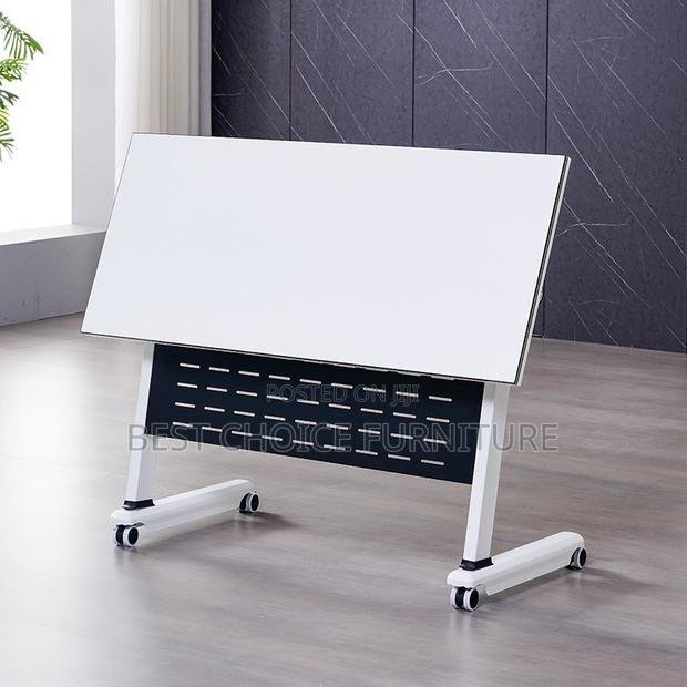 Boardroom Tables; 1.2 Meter Modern White Folding Conference Table - thumbnail 10