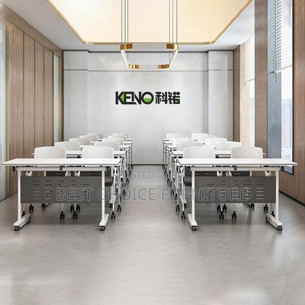 Boardroom Tables; 1.2 Meter Modern White Folding Conference Table - thumbnail 13