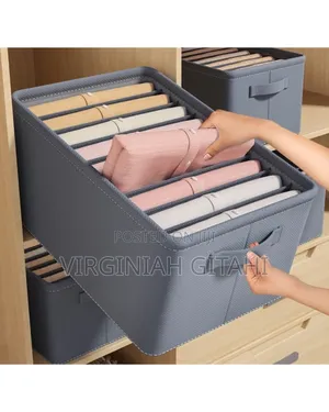 Grey *9 Grid Jeans Wardrobe Organizer.*