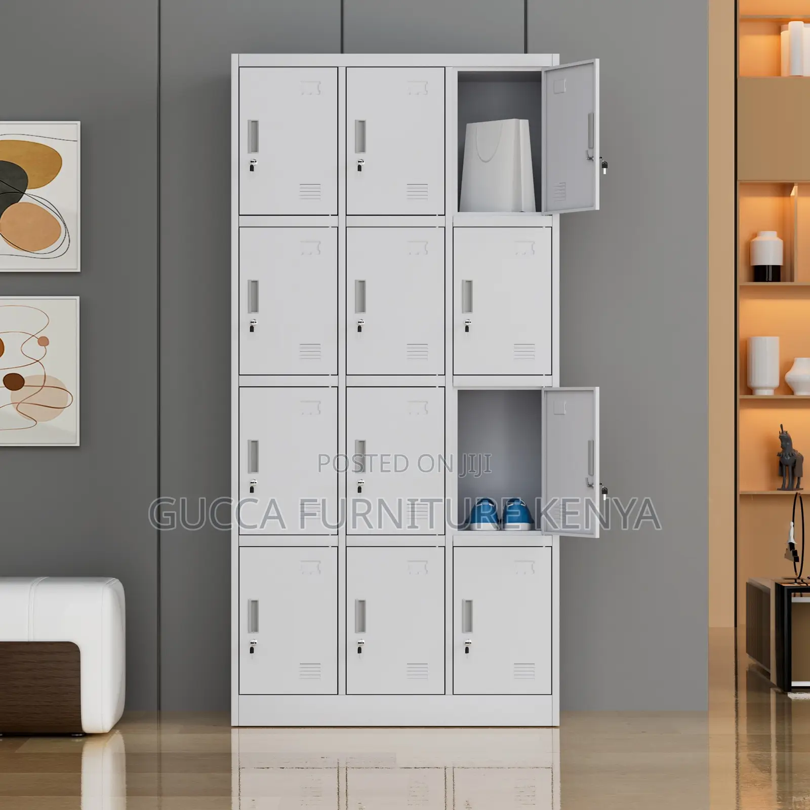 12-doors Metallic Office Filling Cabinet