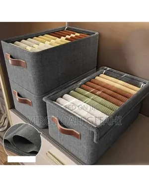 *Collapsible Fabric Organizer With a Cover / Storage Basket
