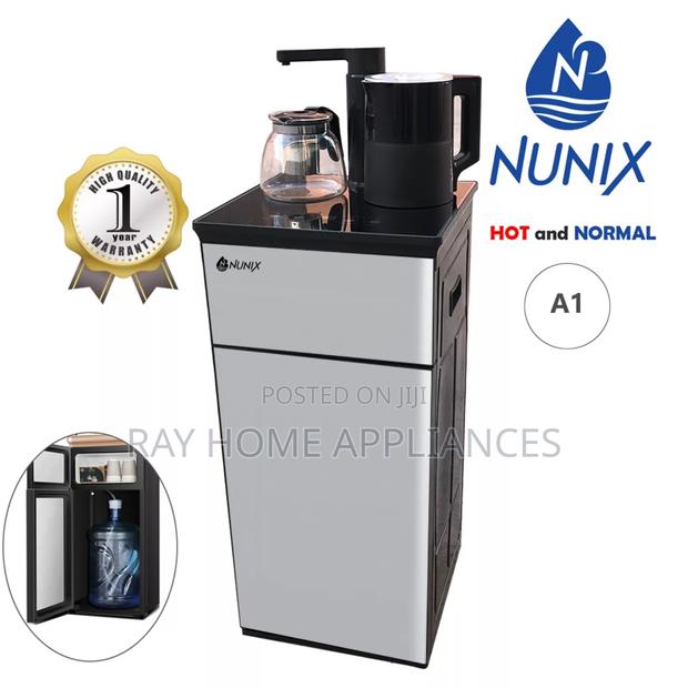 Silver Nunix A1 Bottom Load Hot and Normalwater Dispenser Black Silver