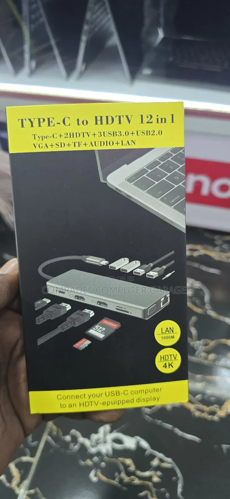 Type-C 12 in 1 Docking Station.