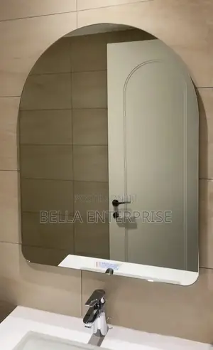*Peel and Stick Wall Mirror*
Available in Semi-Circle and Rectangle