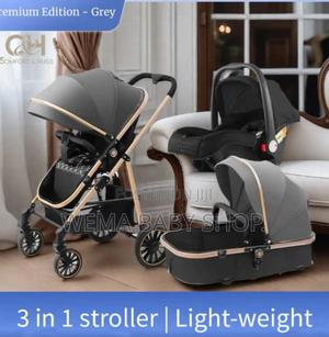 Baby Stroller 3 in 1, High Landscape Travel Pram - main view