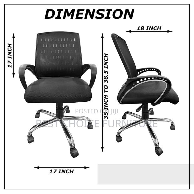 Office Chairs; Comfortable Mid-Back Ergonomic Mesh Chair - thumbnail 12