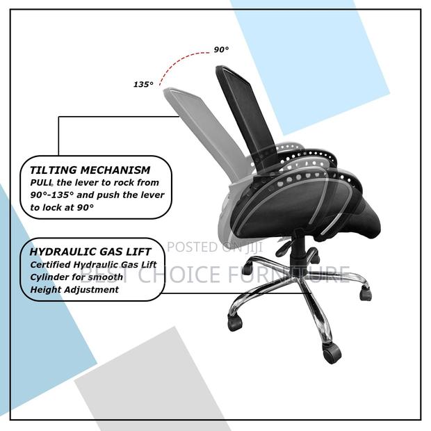 Office Chairs; Comfortable Mid-Back Ergonomic Mesh Chair - thumbnail 14