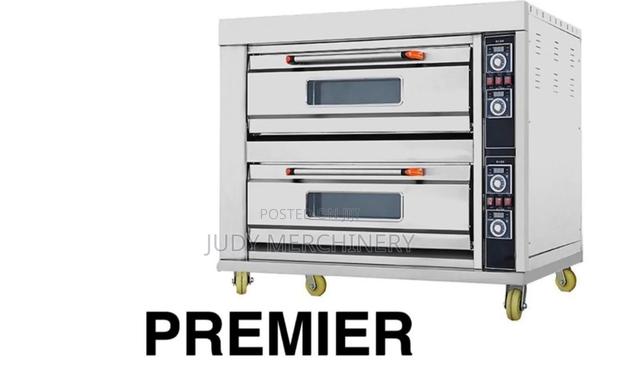 Commercial Electric Oven Two Deck Four Trays - main view
