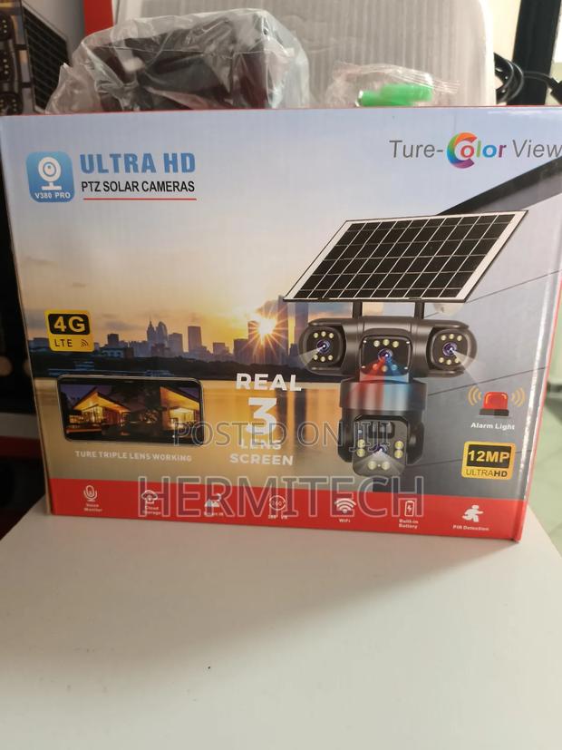 4g Triple Lens CCTV Surveillance Solar Powered - thumbnail 2