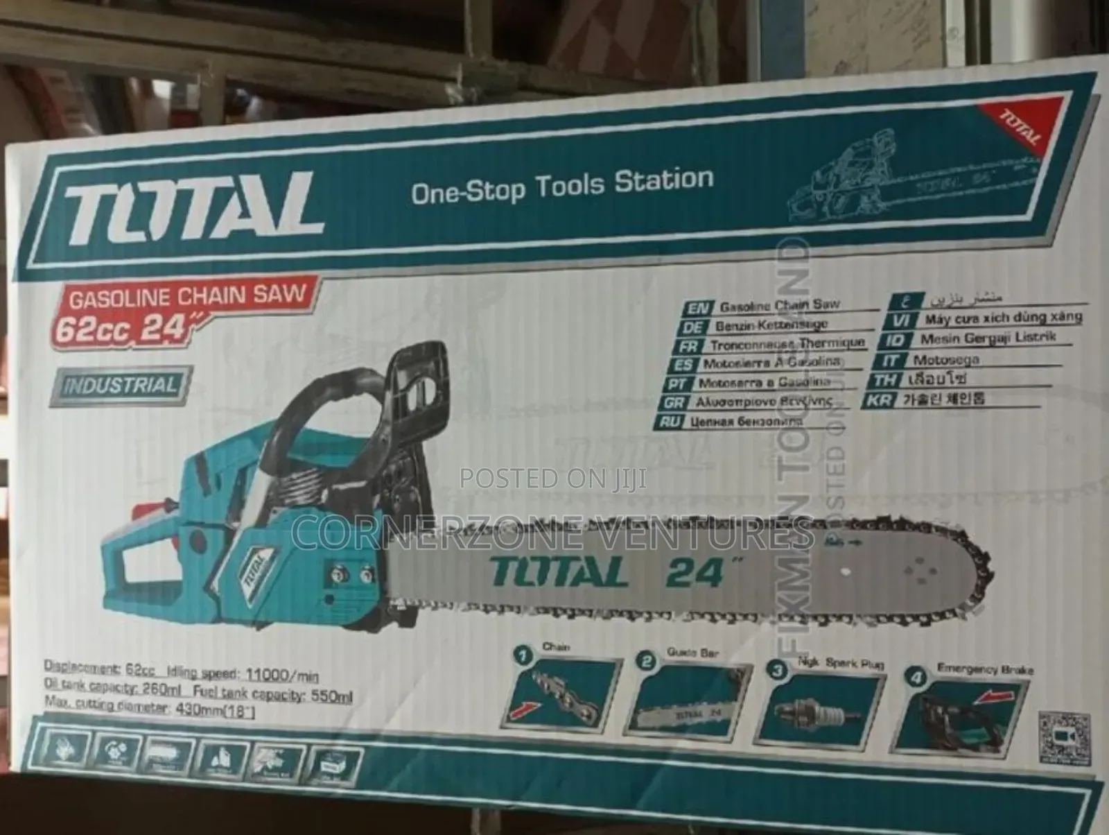 Total 24" Gasoline Chain Saw/ Total Power Saw