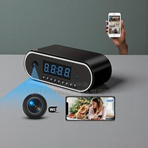 Night Vision 1080p Full Hd Mini Table Clock Wifi Spy Hidden Camera - main view